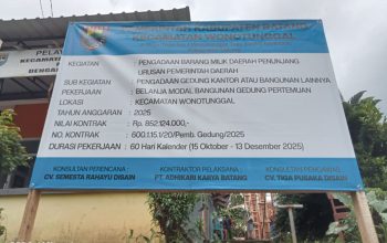 Proyek Pembangunan Kecamatan Wonotunggal Patut Disorot, Kontraktor Diduga Abaikan Aturan K3 